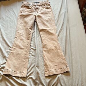 Veronica Beard Tan Flared Jeans